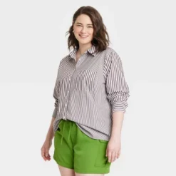 Women's Long Sleeve Relaxed Fit Button-Down Boyfriend Shirt - A New Day™ -A New Day GUEST 0a603c23 968f 48cb a829 28ec30fd3cee