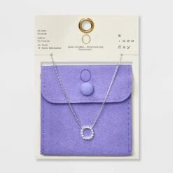 Silver Plated Cubic Zirconia Initial Pendant Necklace - A New Day™ Silver 37 Silver Plated Cubic Zirconia Initial Pendant Necklace - A New Day™ Silver -A New Day GUEST 1565668e aa1e 4a83 9cbf 5aaa13102756