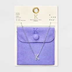 Silver Plated Cubic Zirconia Initial Pendant Necklace - A New Day™ Silver 33 Silver Plated Cubic Zirconia Initial Pendant Necklace - A New Day™ Silver -A New Day GUEST 1901f432 76c0 499a aefb e39b9edd7536
