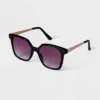 Women's Plastic And Metal Square Sunglasses - A New Day™