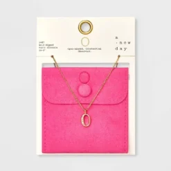 Gold Dipped Cubic Zirconia Initial Pendant Necklace - A New Day™ Gold -A New Day GUEST 2e3195ae 4651 4307 8de7 3a81989ddb91