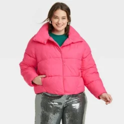 Women's Short Relaxed Puffer Jacket - A New Day™ -A New Day GUEST 3972a600 6be7 4061 afc1 8790d3c8f178