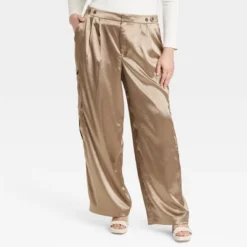 Women's High-Rise Satin Cargo Pants - A New Day™ 8 Women's High-Rise Satin Cargo Pants - A New Day™ -A New Day GUEST 4831c7c2 a04b 453f 9833 a08205ccf432