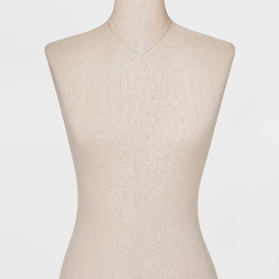 Silver Plated Cubic Zirconia Initial Pendant Necklace - A New Day™ Silver 1 Silver Plated Cubic Zirconia Initial Pendant Necklace - A New Day™ Silver