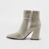 Women's Cailin Ankle Boots - A New Day™ Silver