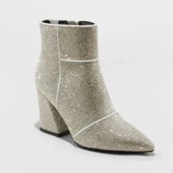 Women's Cailin Ankle Boots - A New Day™ Silver -A New Day GUEST 5800cd45 daa5 42b7 8d38 f45a2ad04f79
