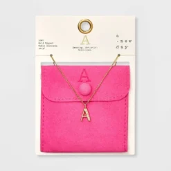 Gold Dipped Cubic Zirconia Initial Pendant Necklace - A New Day™ Gold -A New Day GUEST 581b6c1a 8197 4faf 8979 2678e5745d24