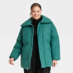 Women's Mid Length Relaxed Puffer Jacket - A New Day™ -A New Day GUEST 689e510a 45dc 4449 bea4 8578a1ac7871