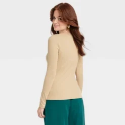 Women's Long Sleeve V-Neck T-Shirt - A New Day™