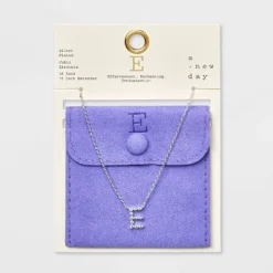 Silver Plated Cubic Zirconia Initial Pendant Necklace - A New Day™ Silver 27 Silver Plated Cubic Zirconia Initial Pendant Necklace - A New Day™ Silver -A New Day GUEST 72d1dbe8 35e3 45da 9551 832644731113