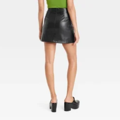 Women's Mini Faux Leather Skirt - A New Dayâ„¢