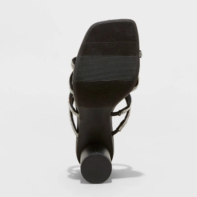 Women's Romy Rhinestone Heels - A New Day™ Silver 3 Women's Romy Rhinestone Heels - A New Day™ Silver - Image 3