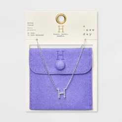 Silver Plated Cubic Zirconia Initial Pendant Necklace - A New Day™ Silver 30 Silver Plated Cubic Zirconia Initial Pendant Necklace - A New Day™ Silver -A New Day GUEST 8f9e1574 38a8 495c a4f7 e63f739c9966