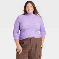 Women's Long Sleeve Slim Fit Mock Turtleneck T-Shirt - A New Day™ -A New Day GUEST 9073e17e 3faa 45c5 b299 9e543625c797