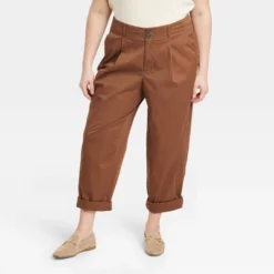 Women's High-Rise Pleat Front Tapered Chino Pants - A New Day™ -A New Day GUEST 908291ab f53e 4c2a 9479 b99003a41731