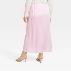 Women's Satin Slip Skirt - A New Dayâ„¢ Light Pink