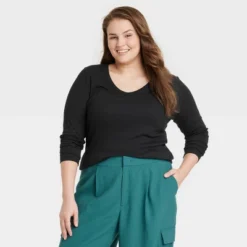 Women's Long Sleeve V-Neck T-Shirt - A New Day™ 13 Women's Long Sleeve V-Neck T-Shirt - A New Day™ -A New Day GUEST a019eea4 ab75 4d16 9f8e c792f4a0e161