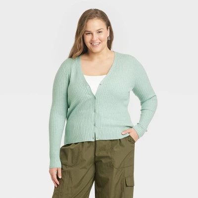 Women's Fine Gauge Ribbed Cardigan - A New Day™ 6 Women's Fine Gauge Ribbed Cardigan - A New Day™ - Image 6