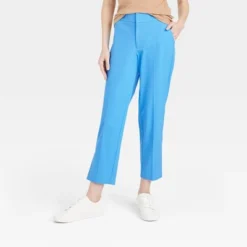 Women's Mid-Rise Slim Straight Fit Side Split Trousers - A New Day™ Blue 6 Women's Mid-Rise Slim Straight Fit Side Split Trousers - A New Day™ Blue -A New Day GUEST a96d6784 1c5a 4282 bd5b 0c3e62ec5377