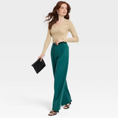 Women's Long Sleeve V-Neck T-Shirt - A New Day™ 2 Women's Long Sleeve V-Neck T-Shirt - A New Day™ - Image 2