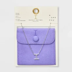 Silver Plated Cubic Zirconia Initial Pendant Necklace - A New Day™ Silver 31 Silver Plated Cubic Zirconia Initial Pendant Necklace - A New Day™ Silver -A New Day GUEST bd8080d8 5109 4b5d a921 fc04e1fd89a3