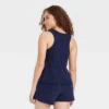 Women's Terry Tank Top - A New Day™ Navy Blue
