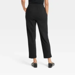 Women's High-Rise Regular Fit Tapered Ankle Knit Pants - A New Dayâ„¢