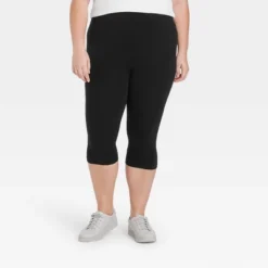 Women's High-Waist Cotton Blend Seamless Capri Leggings - A New Day™ -A New Day GUEST c4f72fef aca8 4777 8b7a 128812b1a34f