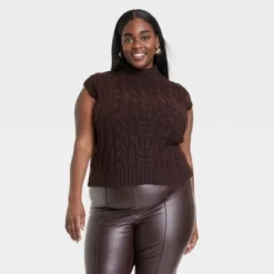 Women's Crewneck Cropped Sweater Vest - A New Day™ 7 Women's Crewneck Cropped Sweater Vest - A New Day™ -A New Day GUEST ccf8d08f 4745 417f afe1 45e29d20e9df