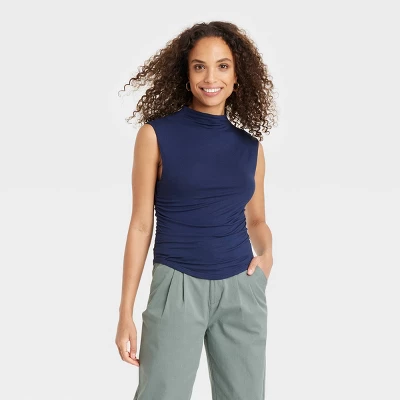 Women's Short Sleeve Side Ruched T-Shirt - A New Day™ 7 Women's Short Sleeve Side Ruched T-Shirt - A New Day™ - Image 7