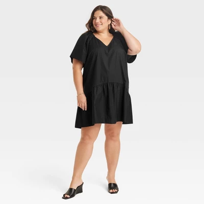 Women's Flutter Short Sleeve Mini Shift Dress - A New Day™ 3 Women's Flutter Short Sleeve Mini Shift Dress - A New Day™ - Image 3