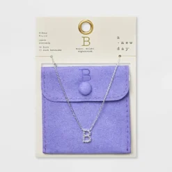 Silver Plated Cubic Zirconia Initial Pendant Necklace - A New Day™ Silver 24 Silver Plated Cubic Zirconia Initial Pendant Necklace - A New Day™ Silver -A New Day GUEST f5f236a9 7db1 4138 b579 da19631c0cc9