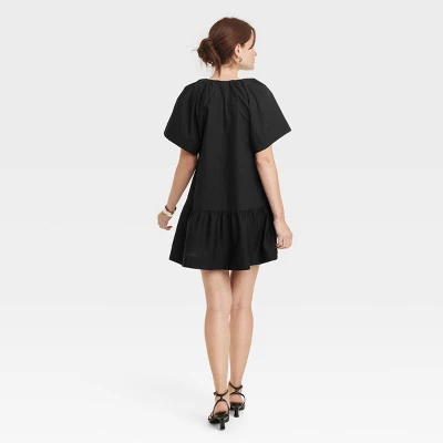 Women's Flutter Short Sleeve Mini Shift Dress - A New Day™ 1 Women's Flutter Short Sleeve Mini Shift Dress - A New Day™