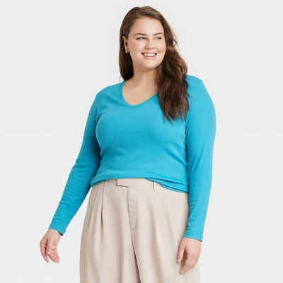 Women's Long Sleeve V-Neck T-Shirt - A New Day™ 5 Women's Long Sleeve V-Neck T-Shirt - A New Day™ - Image 5